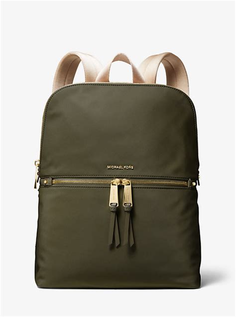 michael kors polly medium nylon backpack|Polly Medium Nylon Gabardine Backpack .